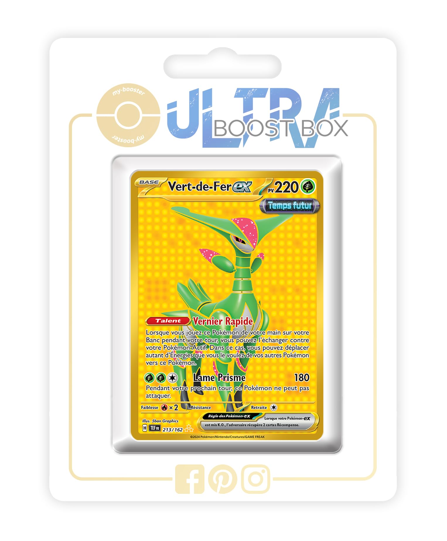 Vert-de-Fer ex (Iron Leaves ex) 213/162 Future Glod Shiny - Ultraboost X  Écarlate et Violet 5