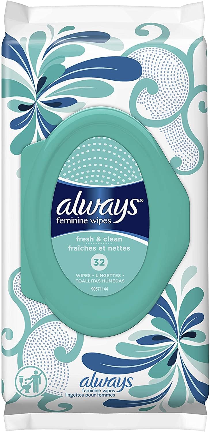 Always Fresh & Clean Feminine Wipes – 32 Count, Pack of 6 Always Fresh & Clean Feminine Wipes – 32 Count, Pack of 6