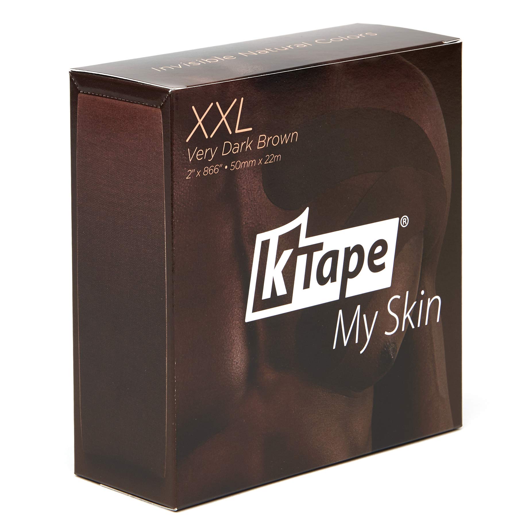 K-Tape® My Skin Very Dark Brown XXL (Bulk Rolle, 5cm x 22m)