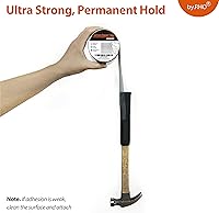 Vista 4 de by.RHO Kit de cinta para reparación de mosquitero (Negro, 2" x 4,6 m) para desgarros y agujeros en mosquiteros de ventana y puerta. Cinta adhesiva