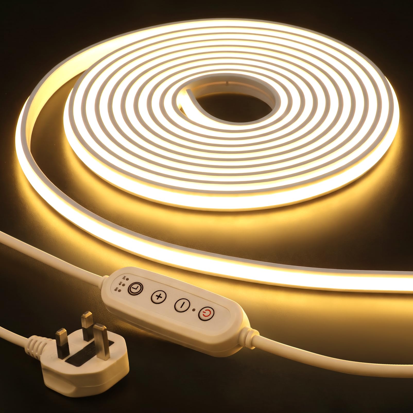 BAGZY COB LED Strip Lights Dimmable 2M Outdoor Silicone Waterproof 10mm