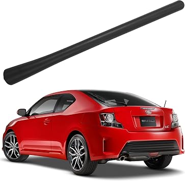 Rubber Antenna for Scion iQ 2012-2015, Scion xA 2004-2006, Scion tC 2005-2016 - 7 Inch Car Wash Proof, Internal Copper Coil Antenna Mast Replacement