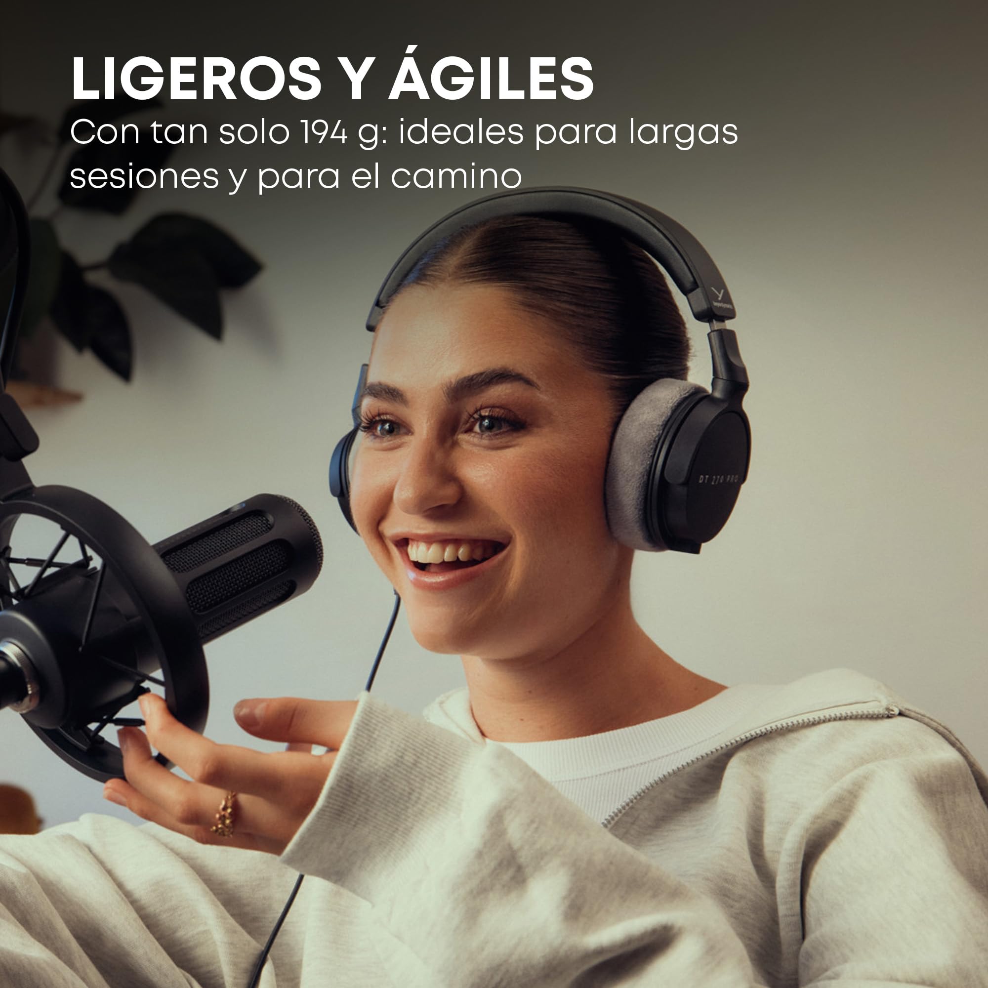 beyerdynamic DT 270 Pro Auriculares de Estudio compactos y circumaurales, para grabación y monitorización
