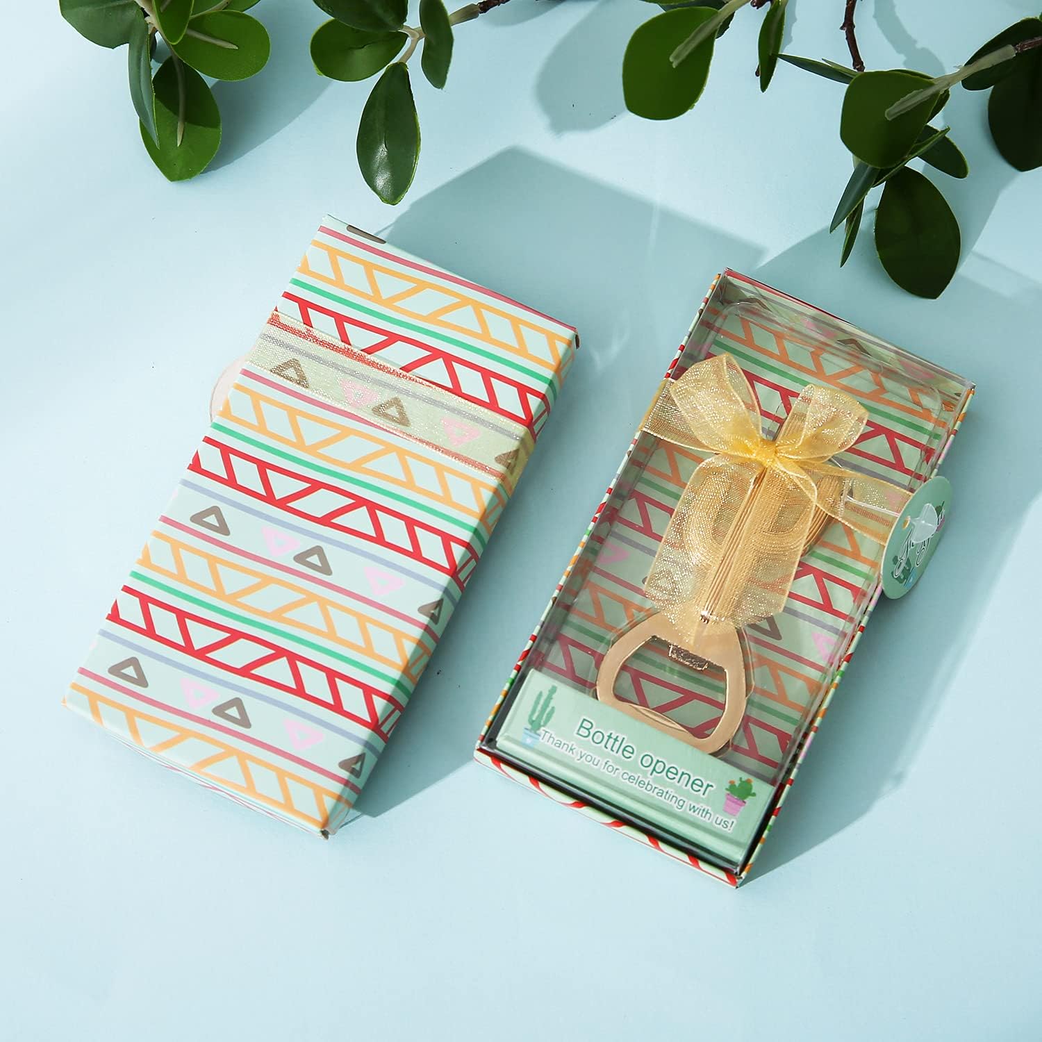 Pack of 24 Mexican Theme Baby Shower Bottle Opener Favor for Guests，Cactus Bottle Openers for Wedding,Baby Shower,Bridal Shower or Mexican Party/Decorations/Gifts/Favors/Souvenirs (24, Gold Cactus)