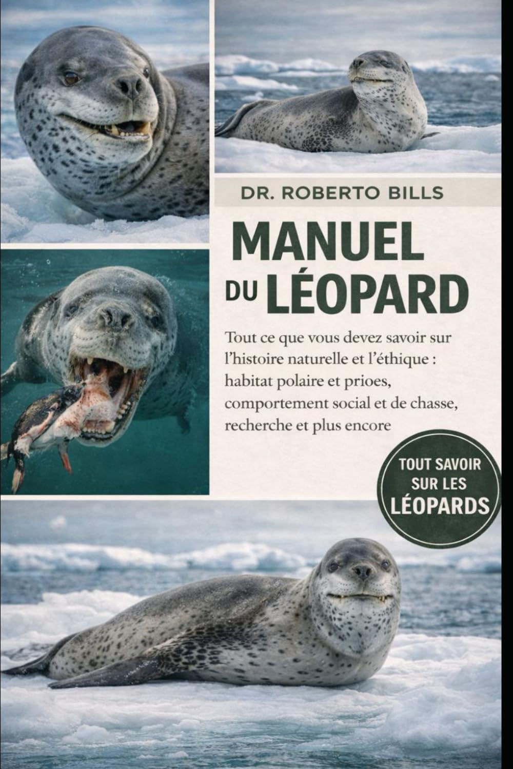 MANUEL DU LÉOPARD: Tout ce que vous devez savoir sur l'histoire naturelle et l'éthique : habitat polaire et proies, comportement social et de chasse, recherche et plus encore