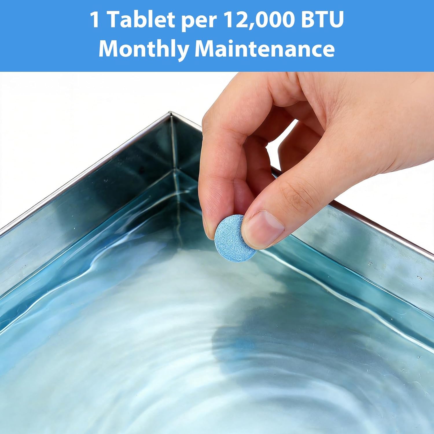 Poesie AC Drain Pan Tablets 240 Count, Condensate Tablets, Non-Clog Pan Cleaner, Effective Odor Control for All HVAC, Dehumidifiers and Appliance Pans