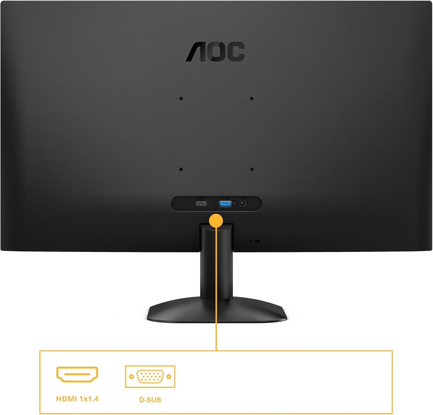 AOC 27B31H - 27 inch Full HD Monitor, 120 Hz, Adaptive Image Synchronization (1920x1080, 1x D-Sub, 1x HDMI 1.4) Black
