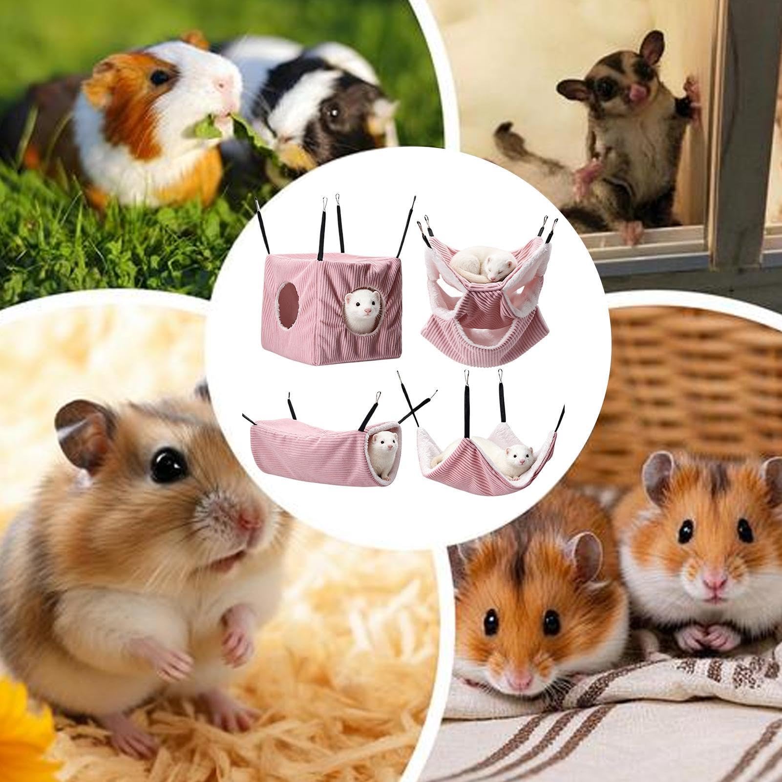 Chinchilla Hängematte Warmes, weiches plüschiges Tunnelrückzugsort als