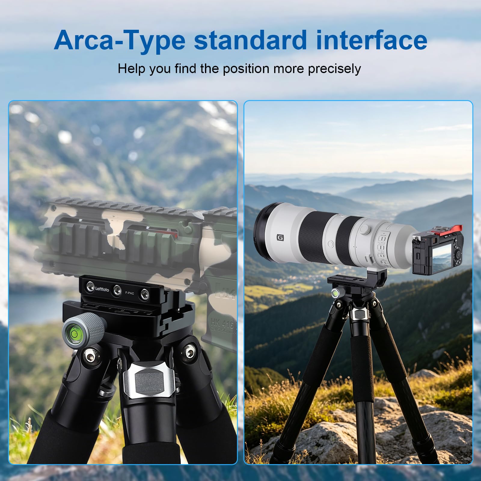 Amazon | Leftfoto 交換用アダプター 70mm Arca-Swiss互換クイック