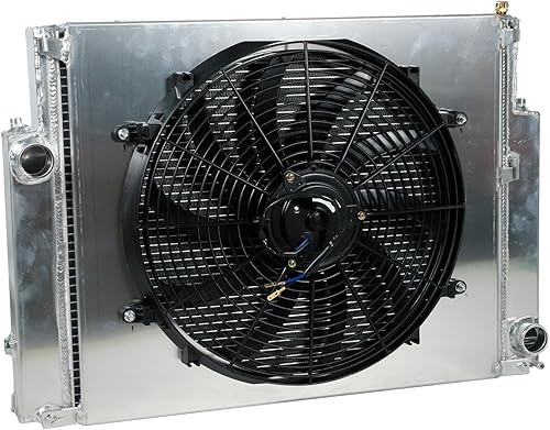 Miniatura 383 de Radiador de aluminio AA5052 de 3 filas compatible con Dodge Ram 2009-2021 1500 2500 3500 4000 V6 V8 Pickup AT/MT 3 filas,1 fila,Ventilador