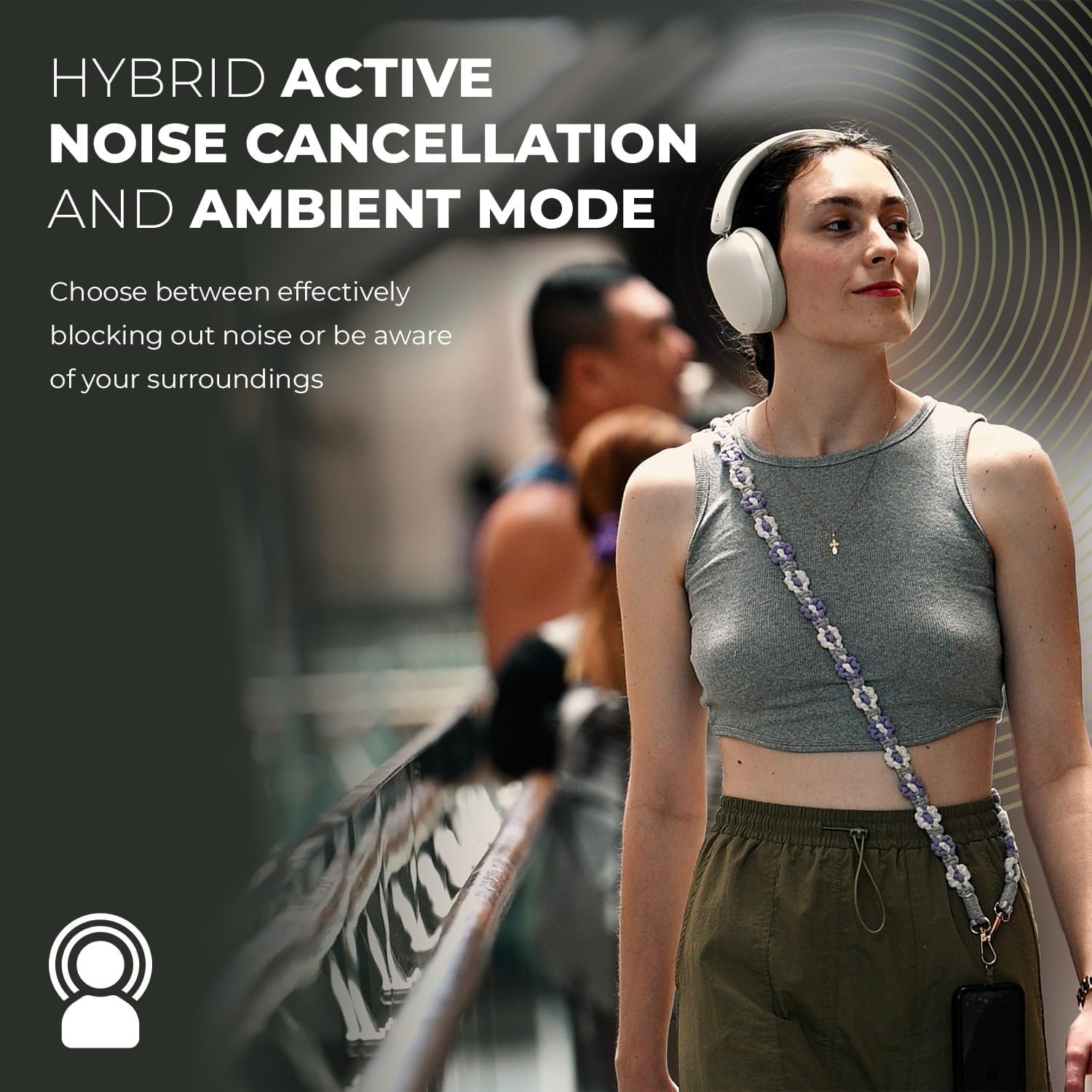 CREATIVE Zen Hybrid Gen 2 (Black), Wireless Over-Ear Headphones, Up to 70 Hours (ANC Off), Hybrid Active Noise Cancellation, Ambient Mode (Black)