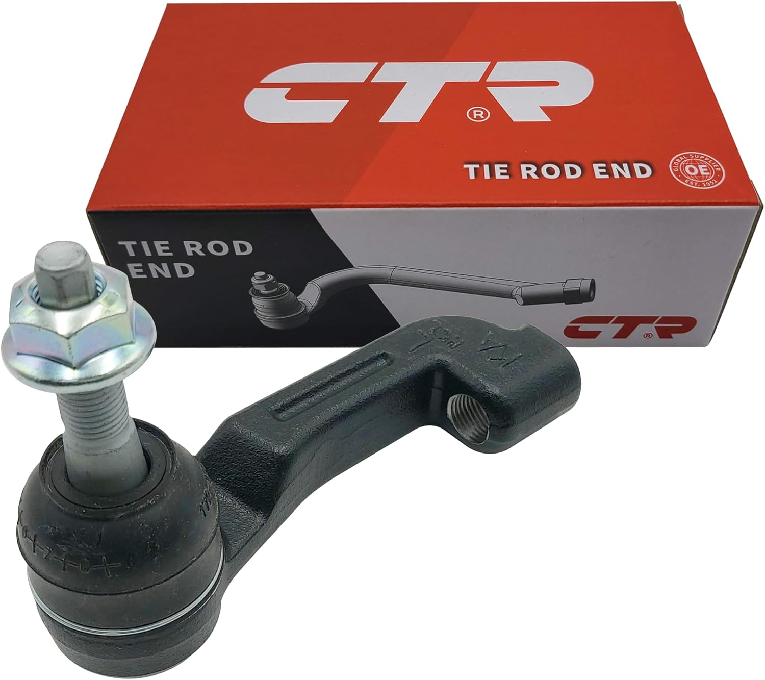 CTR CE0910L [OE Supplier] Left Outer Tie Rod End Compatible with DODGE, JEEP Vehicles - Replaces 52125367AA, ES800413