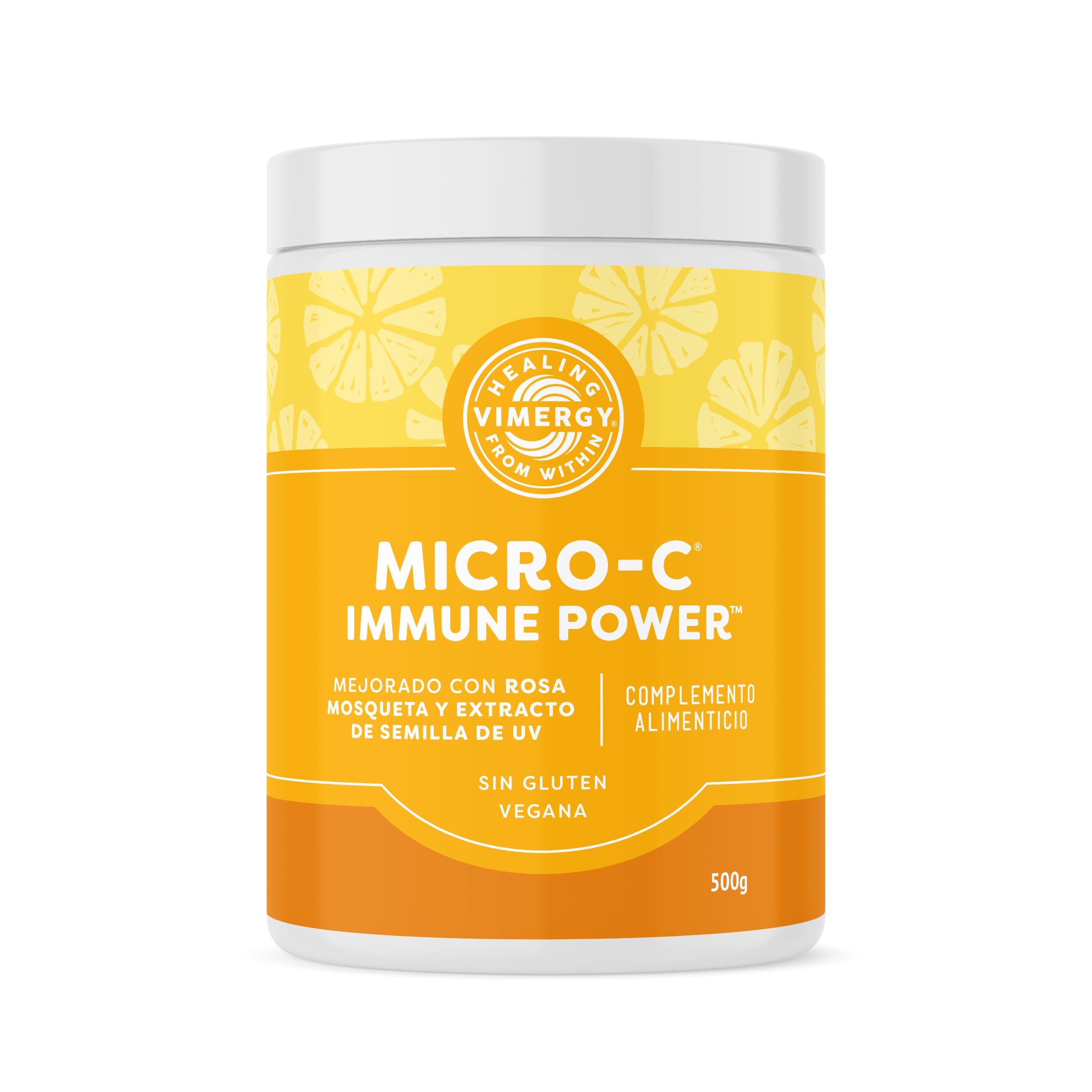 Vimergy Micro-C Immune Power* – 500g, 278 Porciones – Vitamina C en Polvo, 1000 mg – Ácido Ascórbico Amortiguado – Fórmula Vegana Sin Gluten