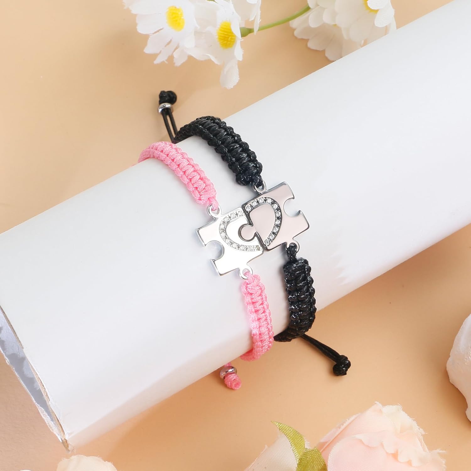 Red String Bracelet for Women, Valentines Gifts for Girls Pinky Promise Bracelet Mommy and Me as Galentines Jewelry, Father and Daughter Jewelry for Protection, Couple Bestie Vday Gifts - Image 4