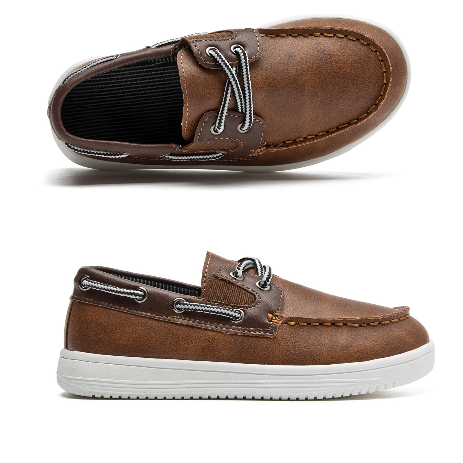 PPXID Jungen Schnürhalbschuhe wasserdichte Loafers Schule Oxfords Uniform Hochzeit Anzugschuhe