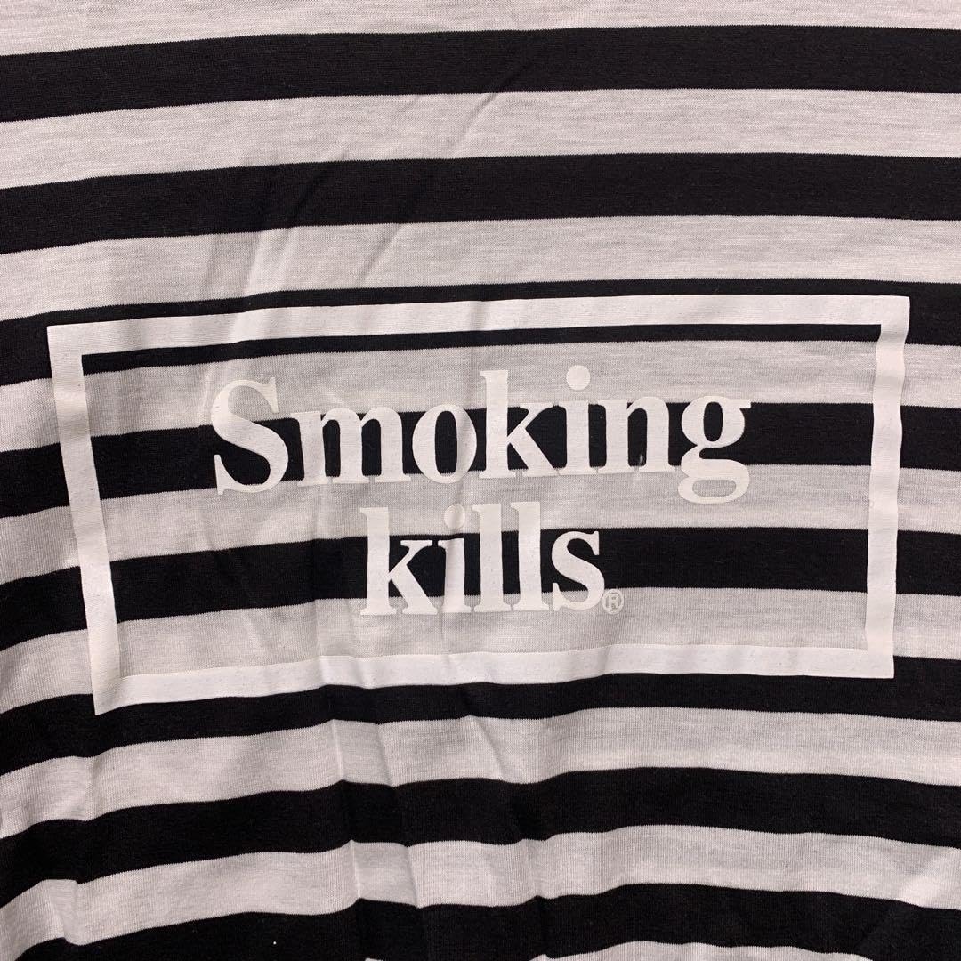 FR2 smoking kills 限定品ボックスロゴ　ボーダーTシャツ Amazon.co.jp: FR2 smoking kills 限定品ボックスロゴ ボーダーT