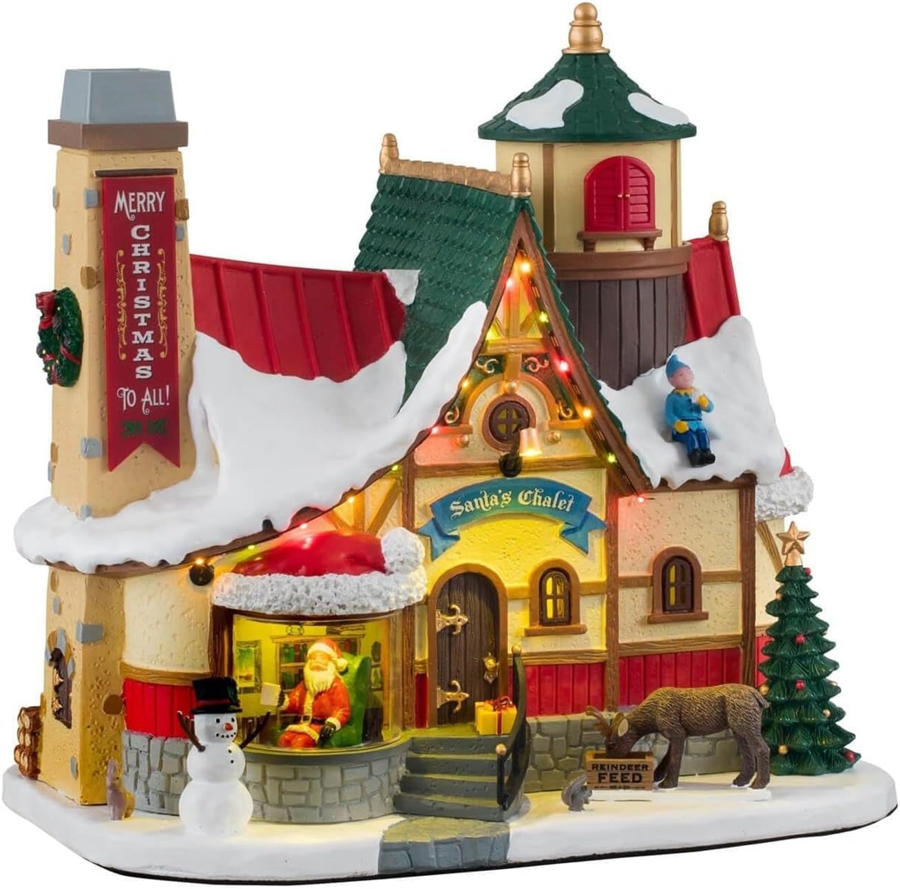 Lemax Santa's Chalet, with 4.5V Adaptor #15742