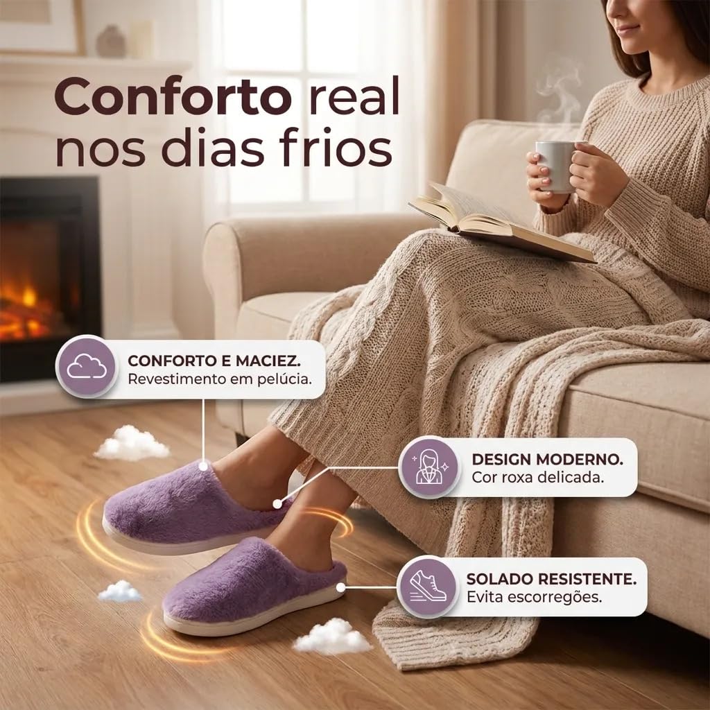 Pantufa Feminina de Pelúcia Nuvem, Solado Antiderrapante, Confortável, para Uso Interno, Disponível em Rosa, Marrom, Cinza e Roxo em promoção! Veja a oferta e mais achadinhos de Chinelos & Pantufas 3 Hoje é o melhor dia para comprar Pantufa Feminina de Pelúcia Nuvem, Solado Antiderrapante, Confortável, para Uso Interno, Disponível em Rosa, Marrom, Cinza e Roxo com aquele preço maroto! Promoção! Aproveite a oferta! 3