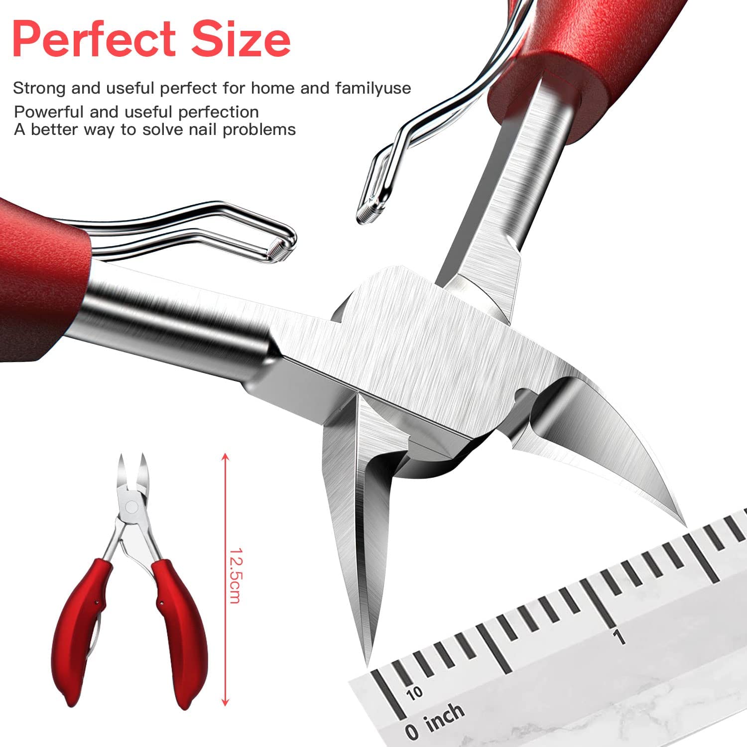 Tronchesino unghie piedi In Acciaio Inox di Precisione, Tronchese unghie piedi per Unghie Spesse, Tronchesino Tagliaunghie Professinale, Manicure Strumenti per Incarniti Unghie dei Pied