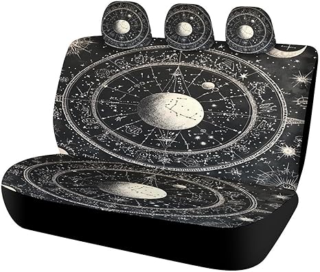 Astrology Chart Universal Car Seat Cover Automotive Seat Covers Compatible Universal Fit for SUV Van Trucks
