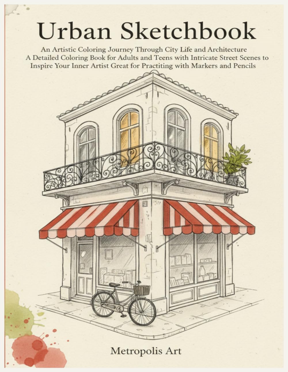Urban Sketchbook An Artistic Coloring Journey Through City Life and Architecture: A Detailed Coloring Book for Adults and Teens with Intricate Street ... Great for Practicing with Markers and Pencils