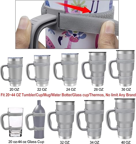 Miniatura 3 de yoelike - 5 colores - Asa ajustable mejorada para 20 onzas a 40 onzas de YETI, RTIC, Ozark Trail, Simple-Moden, Beast, SUNWILL, ALOUFEA, todas las