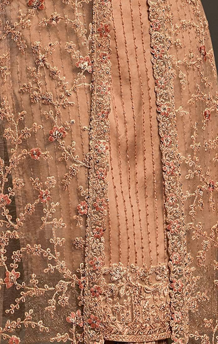 Indian Salwar Kameez for Women Embroidered Long Jacket Style Suit with Pant & Inner Bollywood Style Anarkali Set