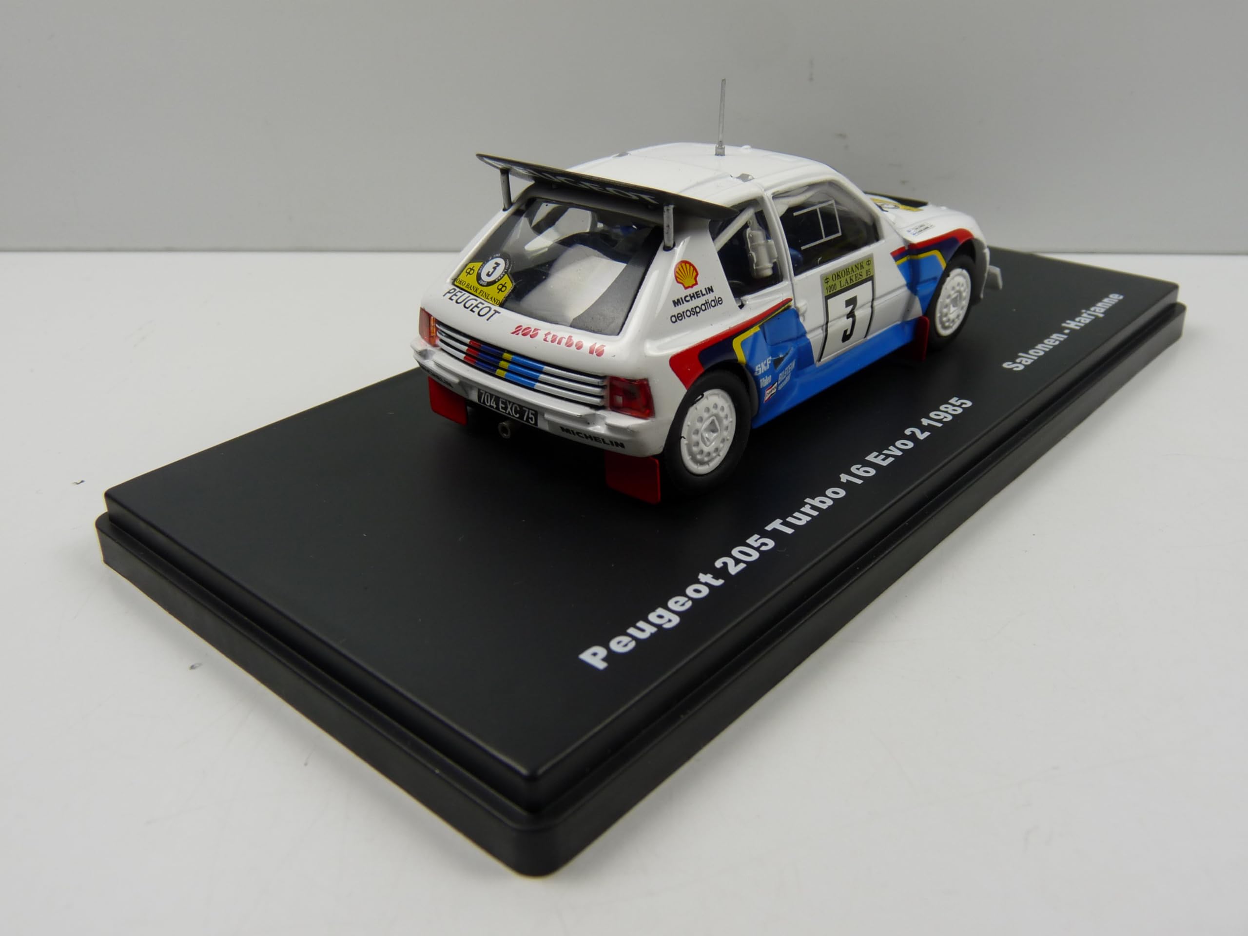 RMX9 1/43 Mexique Rallye WRC : Peugeot 205 Turbo 16 Evo 2 1995 Salonen Harjanne