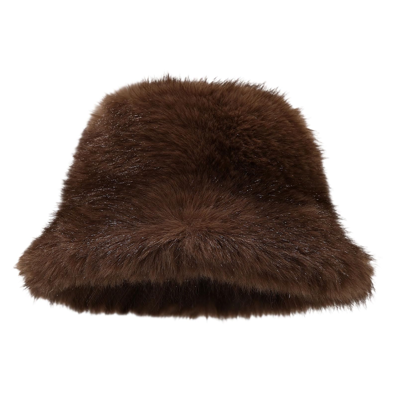 MICFENY Furry Bucket Cover for Outdoor Sports Furry Warm Oversized Headgear Hat Winter Accessories