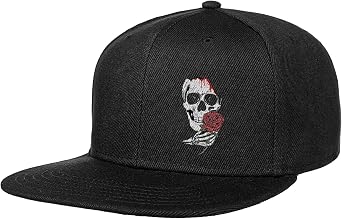 Gaming Hats Snapback Hats for Men Flat Bill Black Custom Snap Backpack Hat for Men Baseball Cap Flat Brim Cool Mens
