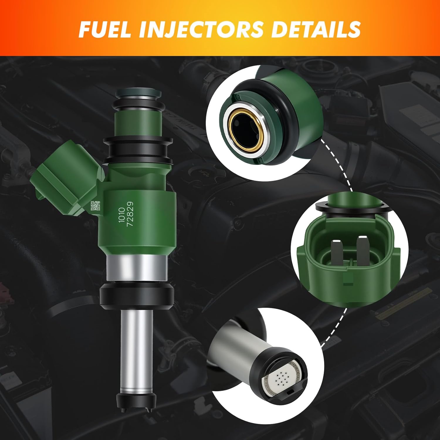 2007-2019 Fuel Injector Compatible for Yamaha WR450F 2012-2018 YFZ450R 2009-2018 YZ450FX 2016-2019 Grizzly 550 2009-2014 Grizzly 700 2007-2015, Replace 3B4-13761-00-00