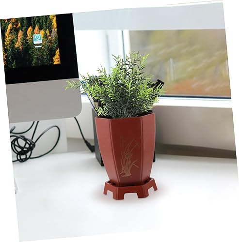 Miniatura 3 de Yardwe 6 Pcs Orchid Pot Orchid Planter Plant Basket Succulent Containers Self Watering Planter Pot Nursery Pot Orchild Plant Pot Succulent Holder