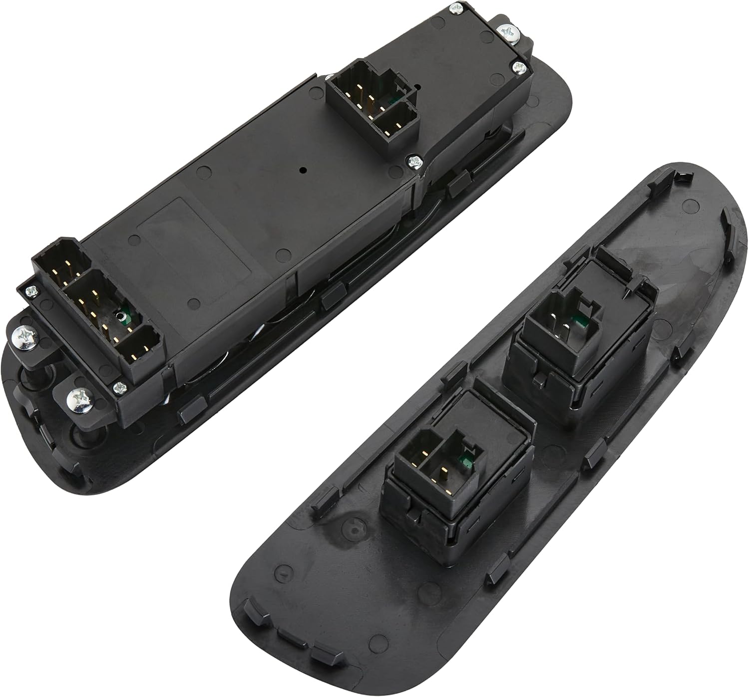 Power Window Master Switch Driver and Passenger Side for Dodge Ram 1500/2500/3500 2002-2009, Dakota 2001-2004,Sprinter 2500 2005-2009, Black Panel