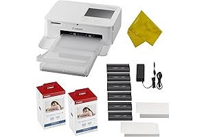 Canon SELPHY CP1500 Compact Photo Printer with Ink and Paper Bundle