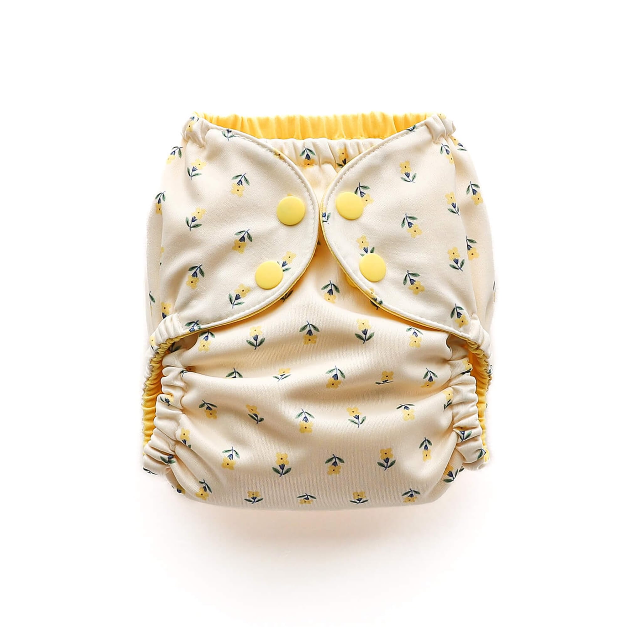 Photo 1 of Esembly Cloth Diaper Cover - Reusable Swim Diaper, Waterproof, Breathable - Adjustable Outer Layer Over Absorbent Inner for Blowout Protection - Buds, Size 2 (18-35lbs)