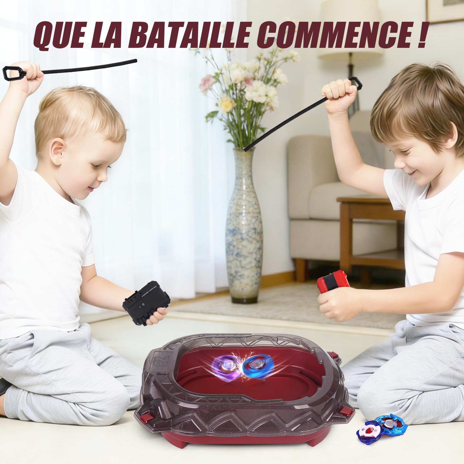X Battling Stadium Only – Arène de Combat pour toupies avec Piste d'accélération et Toit Anti-Fuite, Compatible avec Les toupies X, Cadeau pour garçons et Filles dès 6 Ans