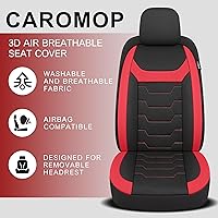 Vista 25 de CAROMOP Breathable Car Seat Cover 2 Front Seats, 3D Air Mesh Cloth Seat Covers for Cars, Universal Fit Automotive Car Interior Covers for SUV Vans
