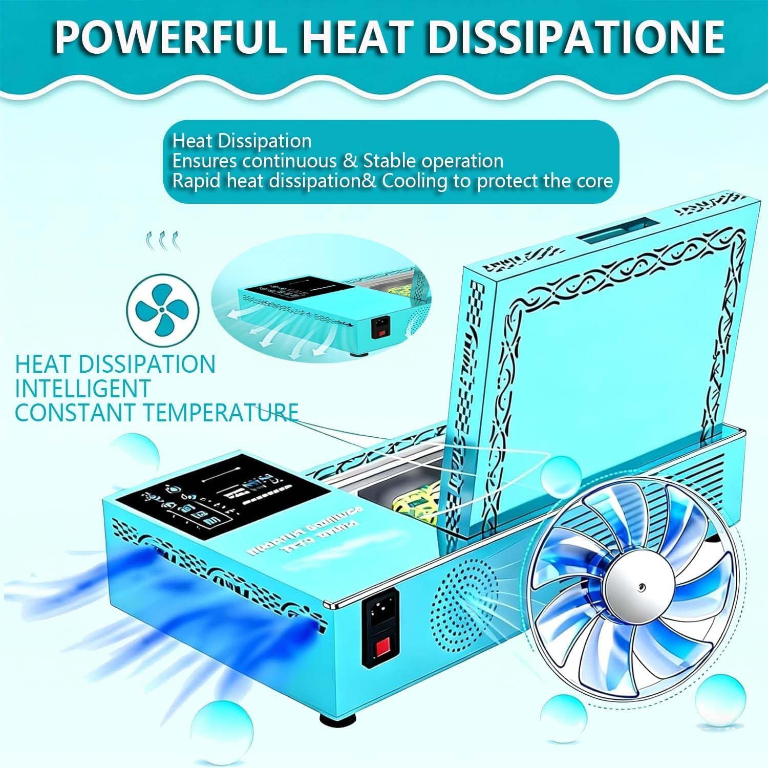 Pressa a Caldo sottovuoto 3D a Riscaldamento rapido (180°C) e Kit di Stampa a Sublimazione per la Produzione Professionale di Cover Personalizzate per Smartphone