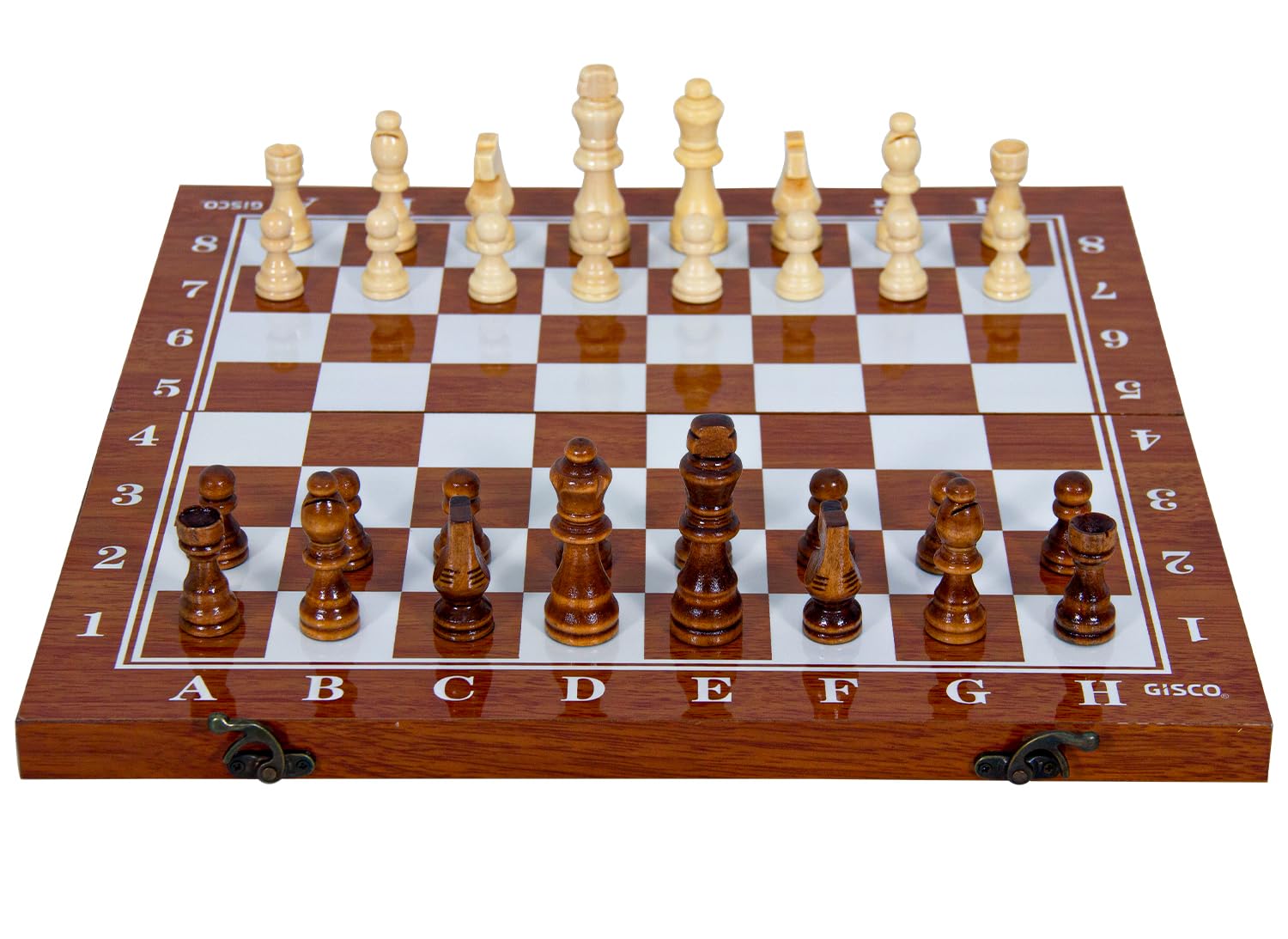 GISCO Premium Wooden Handcrafted Foldable Chess Board Set for Kids and Adults, Suitable for Travel, Indoor and Outdoor Play, Gifting | Brown (19 x 19 in Premium) (B0CSY8ZZ5M) Amazon Price History, Amazon Price Tracker