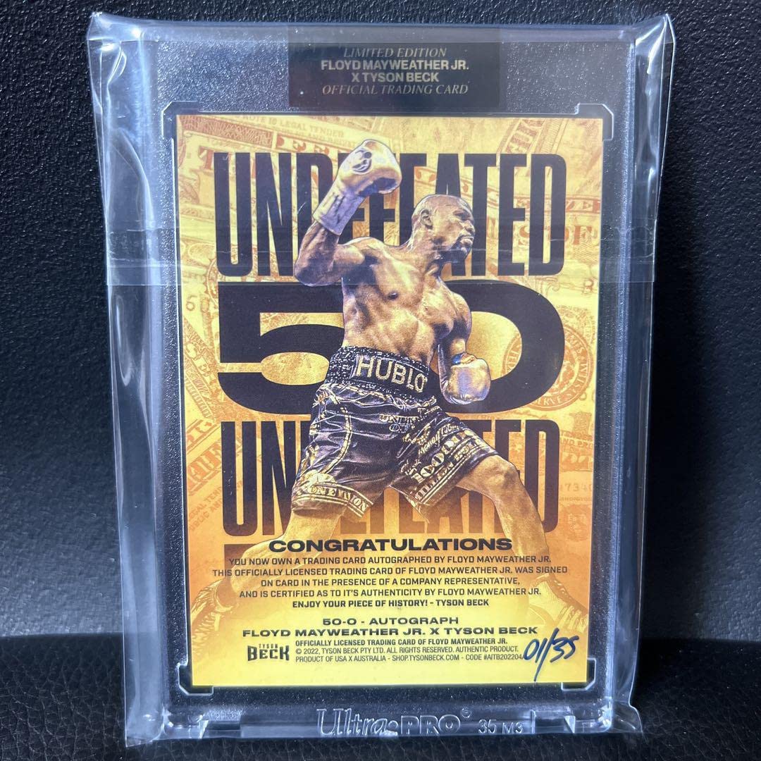 ブランド 新品 フロイドメイウェザー サイン フォト カード