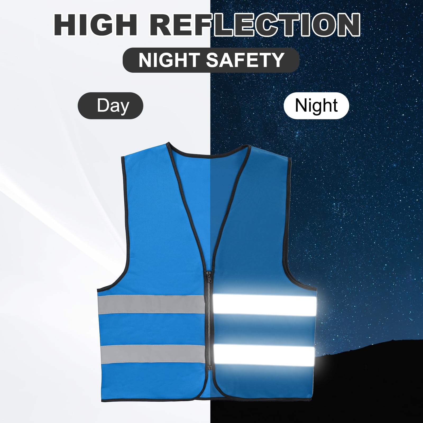 PATIKIL High Visibility Reflective Safety Vest - Image 4
