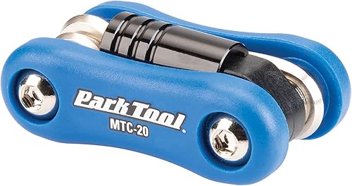 Miniatura 2 de Park Tool MTC-20 - Multiherramienta para bicicleta con llaves hexagonales de 3, 4, 5 y 0.315 in, T25, destornillador y adaptador de inflador de CO