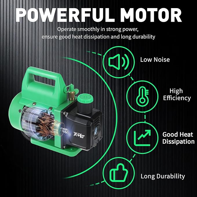PB Motor Tech Set de Bomba de Vacío con Manómetro 4.5 CFM miniatura 8