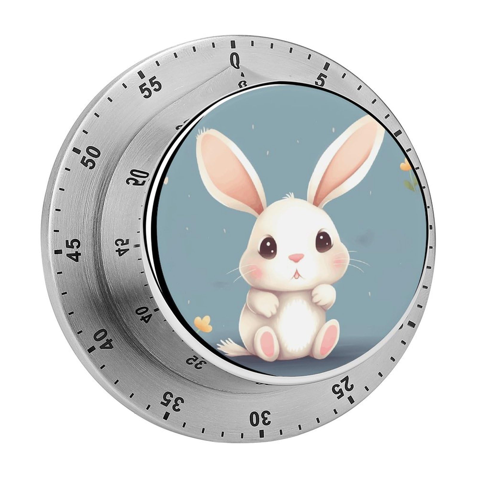 Cartoon Cute Bunny Printed Waterproof Christmas Timer with Loud Alarm Outdoor Timer for Cooking Exercise Baking