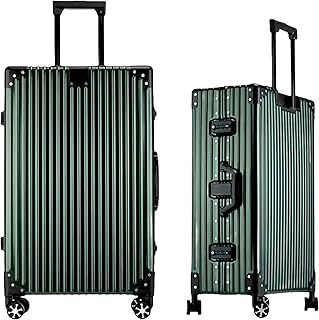 100% Aluminium Mittelgroß Koffer (65L) - Premium Vollaluminium Reisekoffer - Robuster Check-in Trolley mit TSA-Schloss & 360° Doppelrollen - Sicherer Reisebegleiter für Business & Urlaub