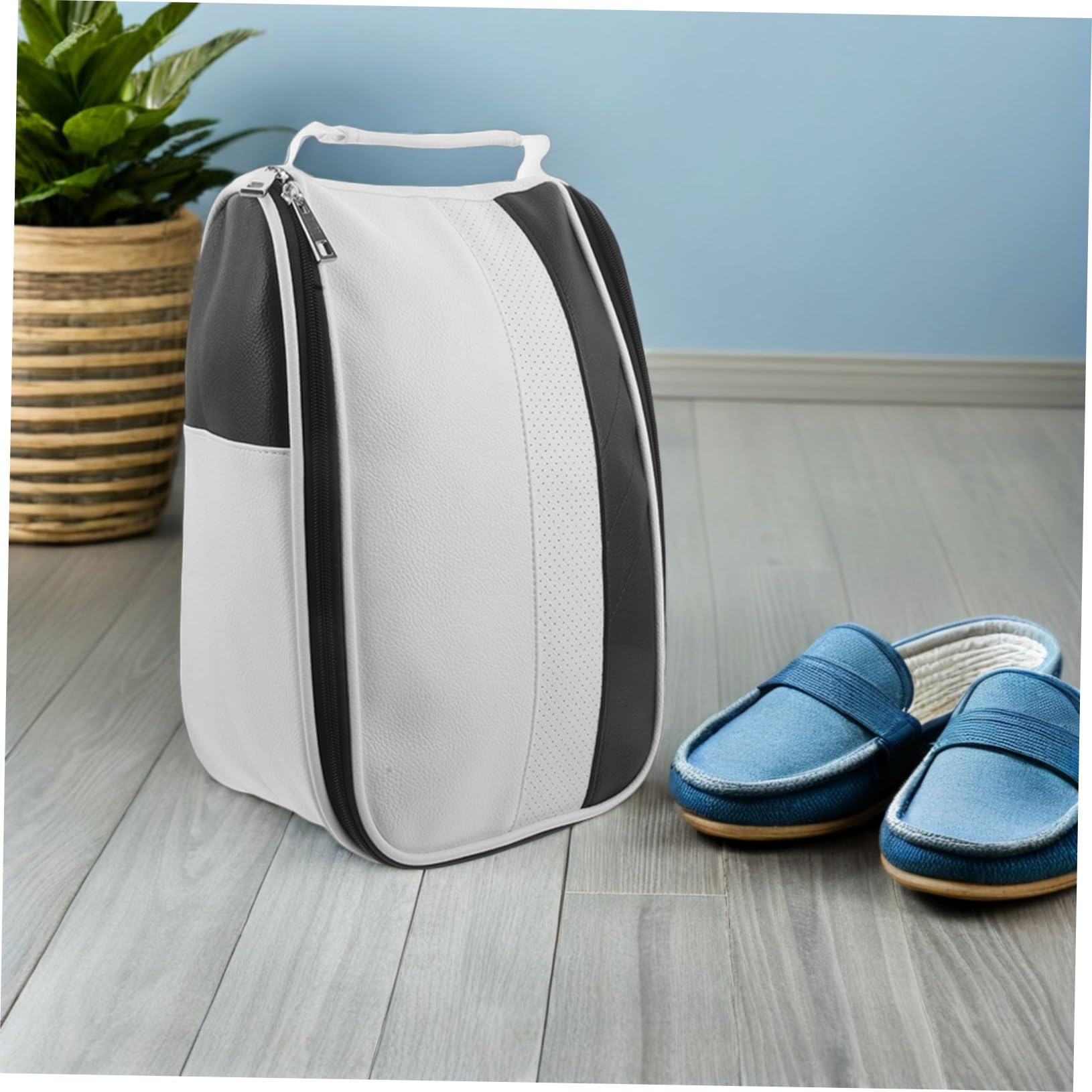 Abaodam Borsa Per Scarpe Da Golf Cerniera Organizer Per Scarpe Sportive Per Golf Escursionismo e Corsa Maniglia Tracolla