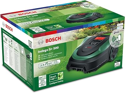 Bosch Home and Garden 06008B0302 Indego S plus 500, Robot Rasaerba, Smart Connect