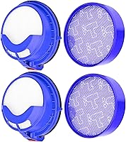 Vista 1 de SCREENTRONICS 2 filtros HEPA pre y 2 postes, repuesto compatibles para aspiradora Dyson DC25 Animal Ball Parte # 919171-02 y 916188-06