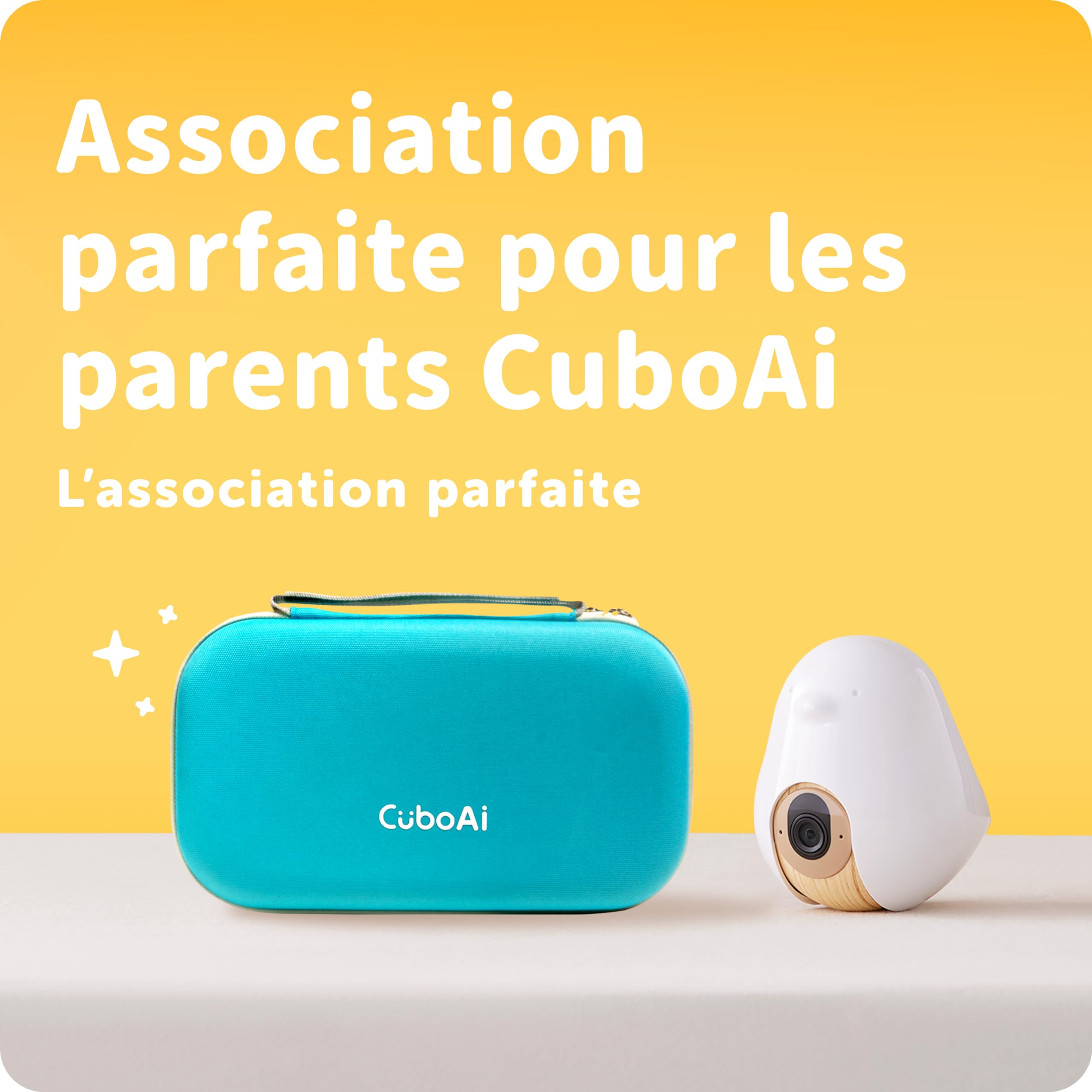 Étui de Voyage CuboAi | Étui de Protection Rigide pour Babyphone Intelligent CuboAi, Support Mobile et Accessoires | Tranquil Blue