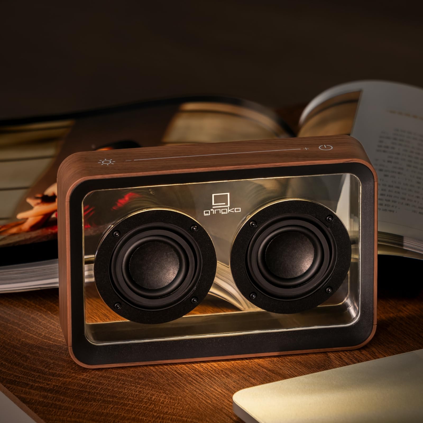 Gingko Haut-Parleur Bluetooth Transparent Mage